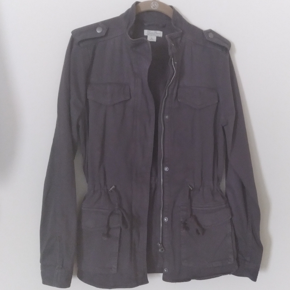 Lucky Brand Dark Gray Military Y2K Grunge Style‎ Jacket